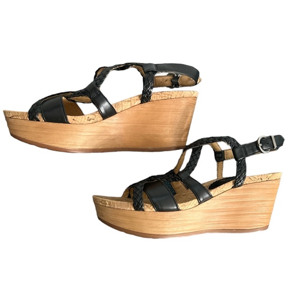 Baretraps Black Mairi Wedge Sandals - Picture 2 of 6